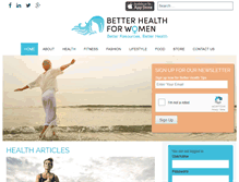 Tablet Screenshot of betterhealthforwomen.com